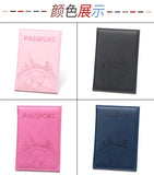 Global Flight Printed Passport Holder Leather Passport Covers Lightweight Airplane Passport Case Id Holder Plane Ticket Holder