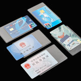 1/5/10pcs Clear Transparent Waterproof Card Cover Women Men Card Holder Case Credit Cards Bank ID Card Badge Protect Sleeve