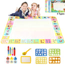 100x80CM Magic Water Drawing Mat with Reusable Magic Pens Doodle Montessori Painting Board Educational Toys Kids Gifts 39X31in
