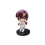 Bandai 1Pcs Random Style 10CM 2025 Anime EVA Asuka Ayanami Rei Q Version Kawaii Figure PVC Model Toys Doll Gift