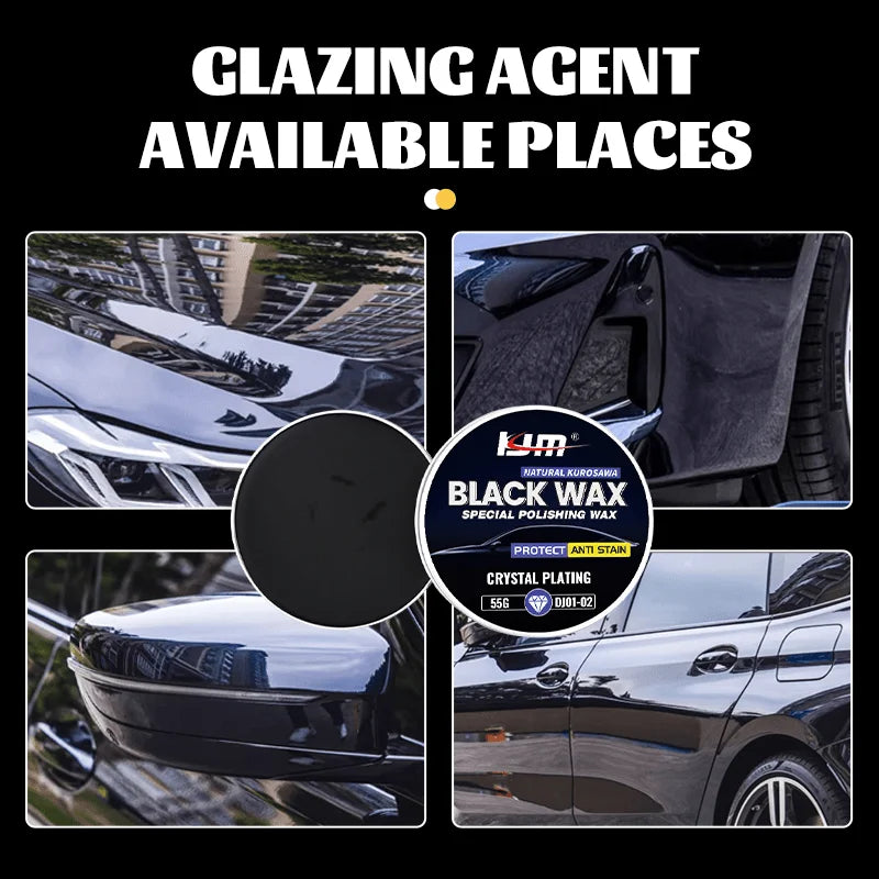 Premium black automotive wax for shine and protection - Fit, polish and maintain waxes for enhanced shine and durability