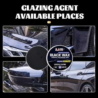Premium black automotive wax for shine and protection - Fit, polish and maintain waxes for enhanced shine and durability