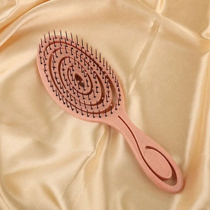 Peine de masaje elástico, peine para cabello enredado, cepillo desenredante, cepillos para cabello rizado húmedo, peine de barbero, herramientas de peluquería