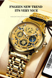 BINBOND Luxury Fashion Casual Quartz Men Watch Stainless Steel Strap Luxury Dial Luminous 30M Waterproof Business Men Wristwatch