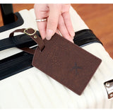 Fashionable new PU luggage tag, boarding pass for overseas travel, luggage tag, anti-loss name card, luggage tag