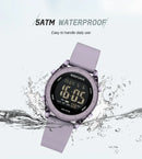 NAVIFORCE NF7108 Casual Wild Ladies Watch 50m Waterproof LCD Digital Display Electronic Silicon Strap Female Clock