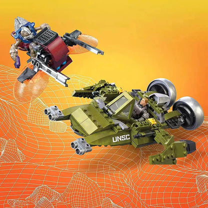 Bloques de construcción técnicos MEGA Construx The Infinity Aura Airship, robots de guerra, modelos de armas, juguetes para niños y adultos, regalo