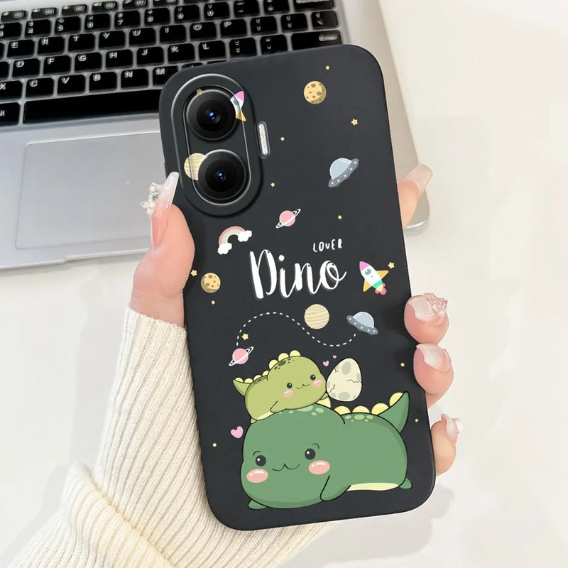 For Xiaomi Poco F7 Phone Cover For Redmi Turbo 4 Pro 5G Case Silicone Cute Cartoon Fashion Luxury Love Shockproof Bumper Funda