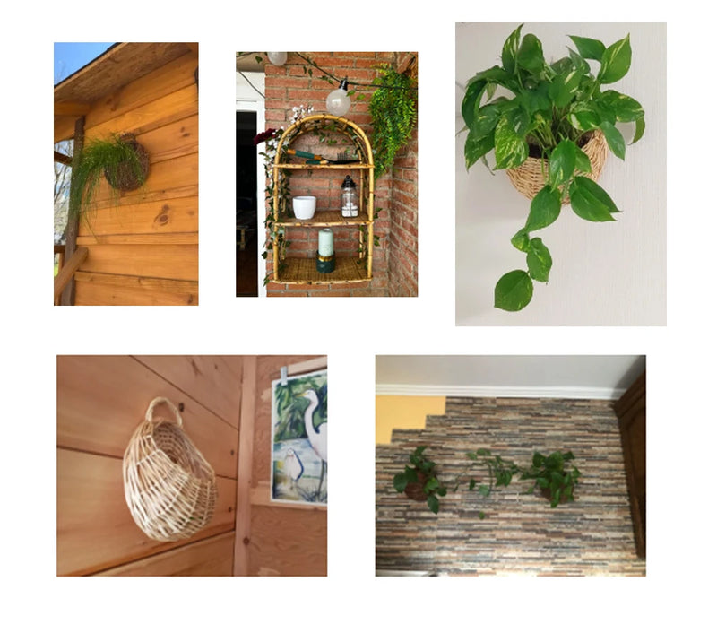 Artificial Plant Vines Wall Hanging Rattan Leaves Branches Outdoor Garden Home Decoration Plastic Fake Silk Leaf Green Plant Ivy