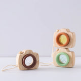 1Pc Wooden Baby Montessori Toys Fashion Camera Pendant Toys for Kids Outdoor Toys Gift Children Wooden Presents Kids Gifts
