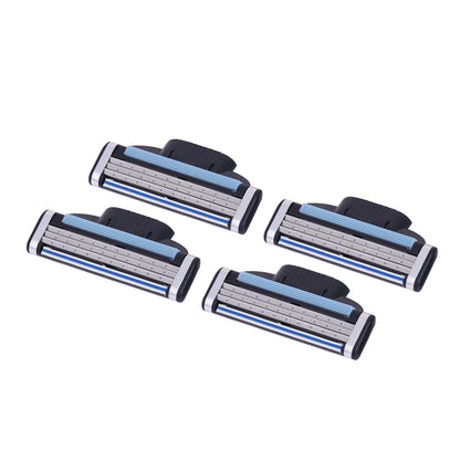 Repuesto de afeitadora de 3 capas, cuchilla de acero inoxidable, cabezal de corte afilado, cuchillas de repuesto, cuchillas de afeitar manuales resistentes al desgaste para hombres