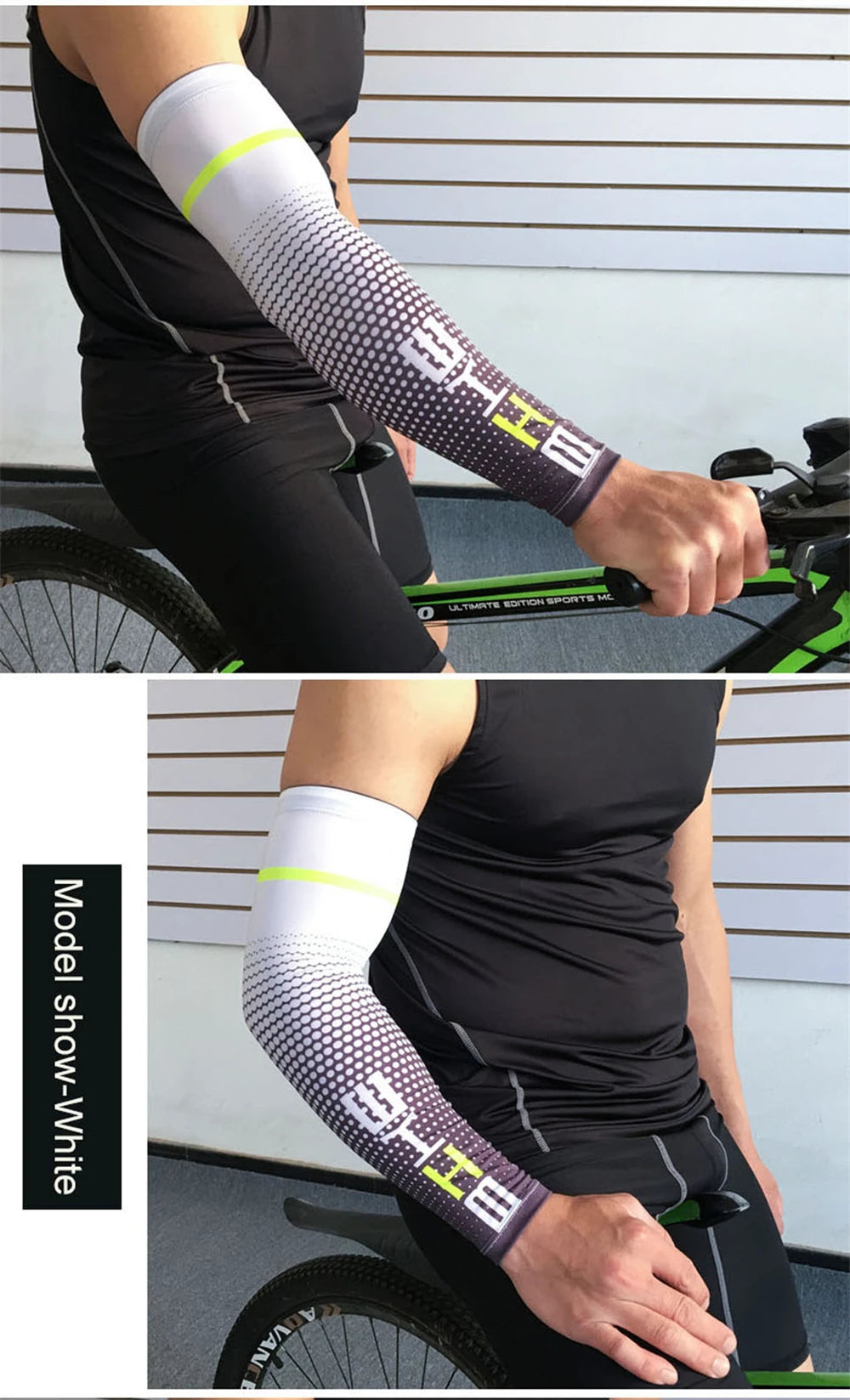 1 Pair Unisex Cycling Running Sports Sleeve Arm Cooling Sleeves UV Sun Protection Cuff Cover Protective Elastic Arm Sleeves New