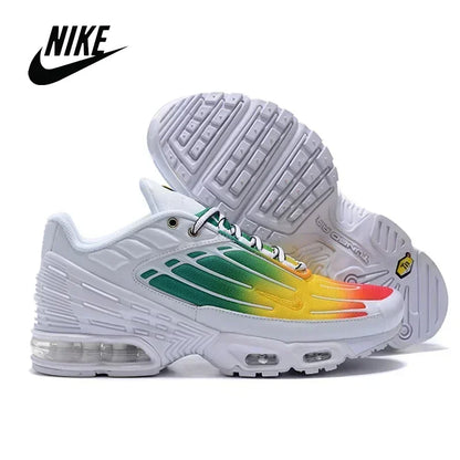 Nike TN Air Max Plus Frequency Pack Yellow Black Men Running Shoes Comfortable Sports Lightweight Sneakers AV7940-700 Original