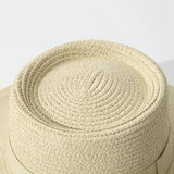 Summer Straw Hats for Women Ribbon Decoration Elegant Ladies Party Dress Hats Travel Beach Sun Hat Chapeau Femme