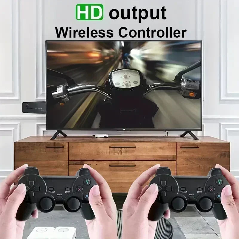 Consola de videojuegos M8, mando inalámbrico dual de 2,4 GHz, 4K, 10 000 juegos, 64 GB, retro, regalo de Navidad