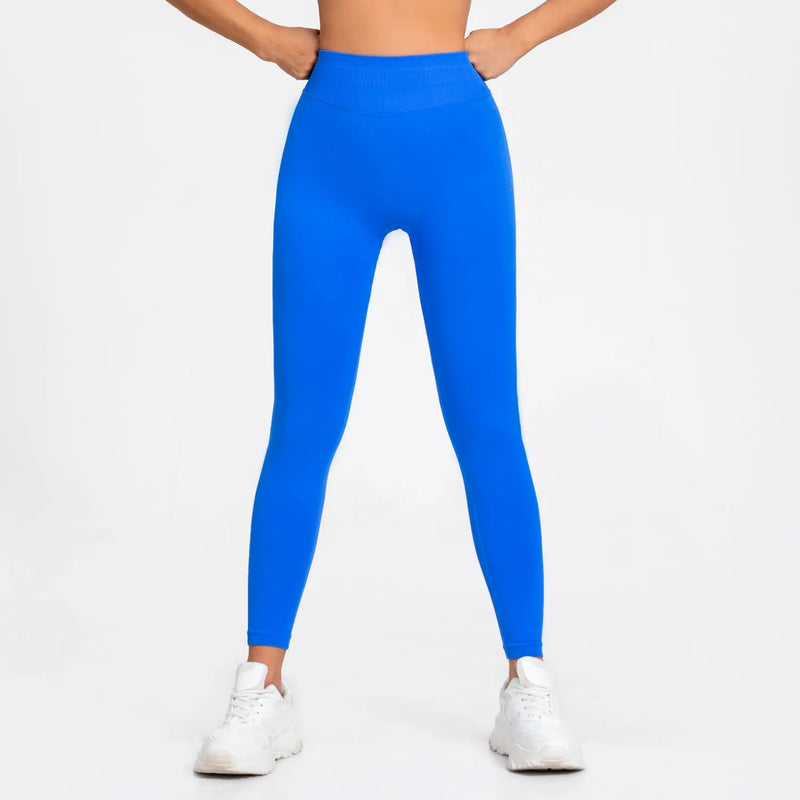 Mallas de impacto NCLAGEN para mujer, pantalones de yoga deportivos sin costuras, banda acanalada baja, ropa de gimnasio, ropa de entrenamiento, mallas ajustadas