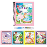 1 Livro de Colorir Infantil com Caneta de Água Recarregável (Livro Mágico de Desenho com Água) – Brinquedo Educativo de Desenho e Aprendizado