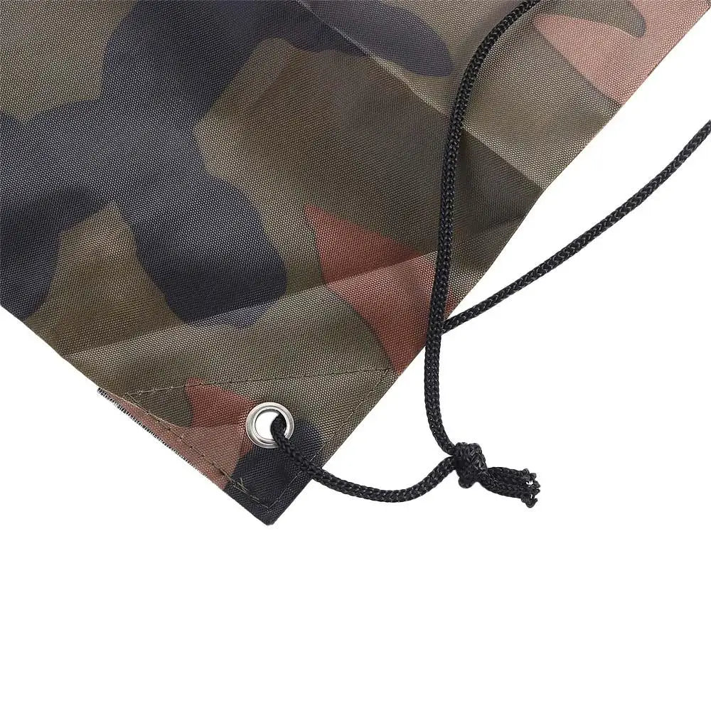 Outdoor Unisex Riding Gym Shoes Clothes Storage Travel Camouflage Drawstring Bag Oxford Bag Backpack Portable Sports Bag