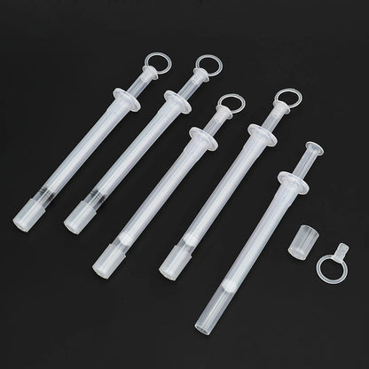 5Pcs Transparent Vagina Detox Suppositories Applicator Pusher Disposable Medical PP Capsule Applicators Available for Pills