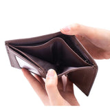 men wallet Genuine Leather Wallets For Men zipper Purse Vertical Business Wallets RFID anti-theft Credit Card Holder Money Bag