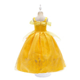 Children's Halloween Role Play Fairy Princess Belle Dress Xmas Carnival Masquerade Performance Birthday Party Fancy Girl Clothes