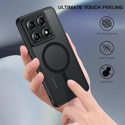 Hard Plastic Matte Camera Protection Case For Xiaomi 15 14 13 Ultra 13T 14T Pro For Magsafe Magnetic Wireless Charge Phone Cove