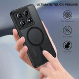 Hard Plastic Matte Camera Protection Case For Xiaomi 15 14 13 Ultra 13T 14T Pro For Magsafe Magnetic Wireless Charge Phone Cove