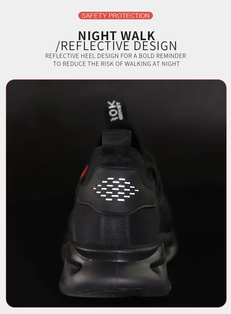 Men's Safety Footwear: Indestructible Steel Toe Protective Boots - Anti-Smash, Anti-Puncture, Work Safety, Anti-Slip Shoes