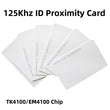 Smart Proximity Card Tag Key for Access Control, RFID Card, 125KHz, EM4100, TK4100, Free Shipping, 10Pcs 