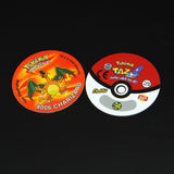 100/160pcs Pokemon Tazos 1st/2nd Generation Strokes Box 3D Round Square Collection Cards Album Trainer Pogs Cheetos Chipitaps