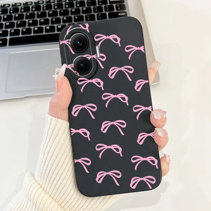 For Xiaomi Poco F7 Phone Cover For Redmi Turbo 4 Pro 5G Case Silicone Cute Cartoon Fashion Luxury Love Shockproof Bumper Funda