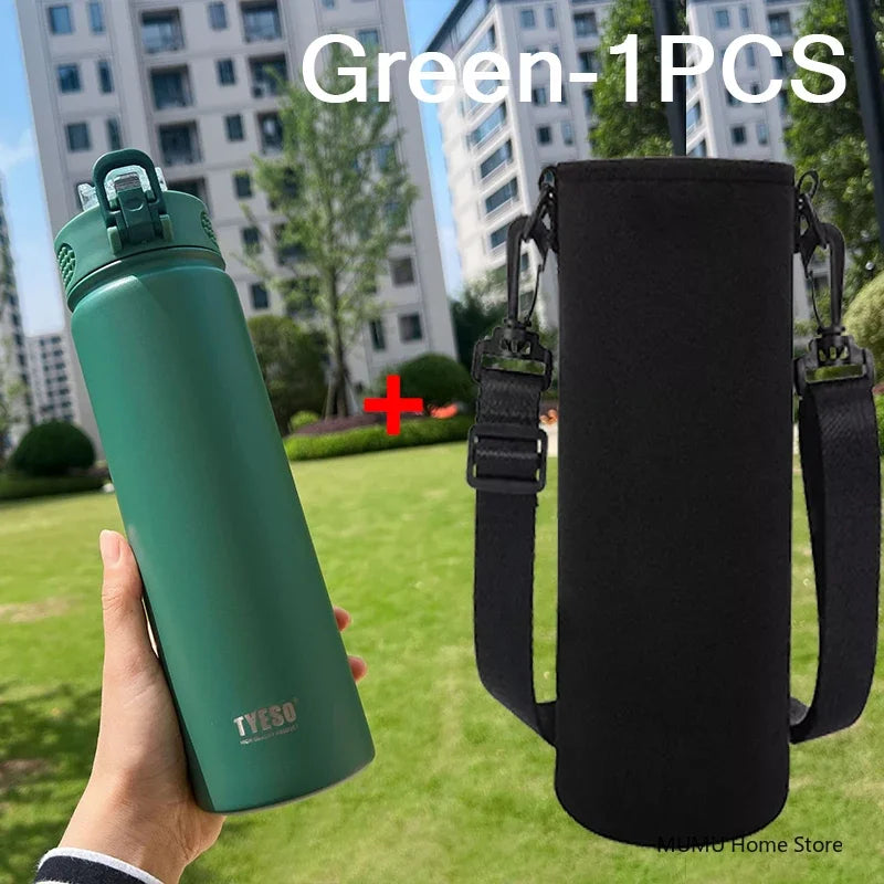 Tyeso 600/750ML Stainless Steel Thermo Bottle Car Thermal Cup Sports Water Bottles Keep Cold and Hot Vacuum Flasks Insulated Cup
