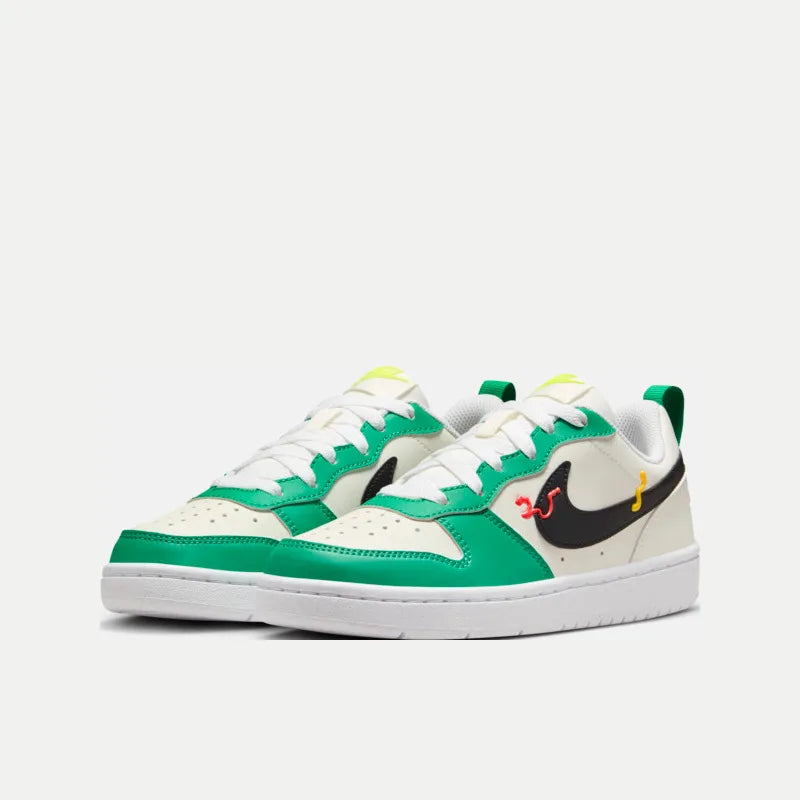 NIKE 2024 Boys' COURT BOROUGH LOW RECRAFT (GS) Kids' Sneakers Sports Shoes HF5750-101