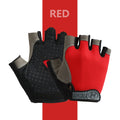 Anti Slip Half Finger Gloves for Men and Women, Dumbbells, Breathable, Elastic, Shock, Exercise, Sports, Cycling, Bicycle 