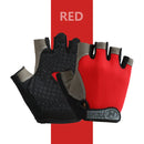 Anti Slip Half Finger Gloves for Men and Women, Dumbbells, Breathable, Elastic, Shock, Exercise, Sports, Cycling, Bicycle 