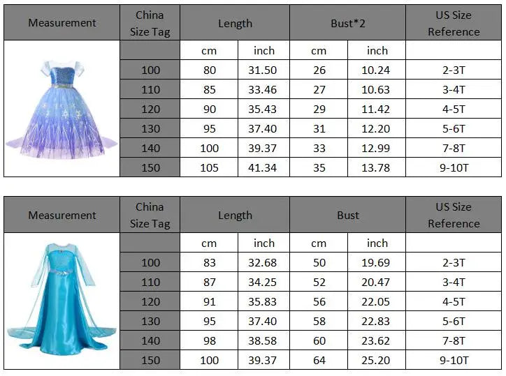 Elsa Anna Kid Princess Girls Dress Rapunzal  Kids Cosplay Halloween Vestidos Children Costume Birthday Party Dress
