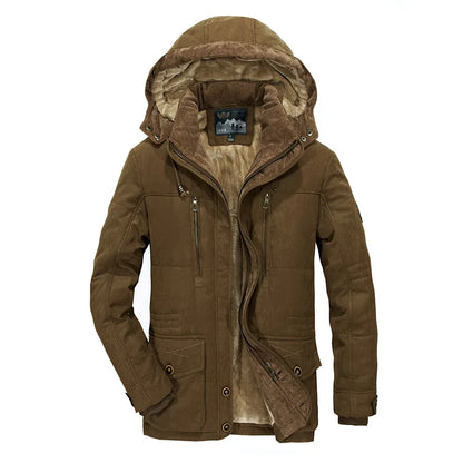 Winter Jacket Men's Parkas 6XL Oversized Thicken Male Coat High Quality Fleece Casual Padded Jackets Men Clothing Outwear T3F029