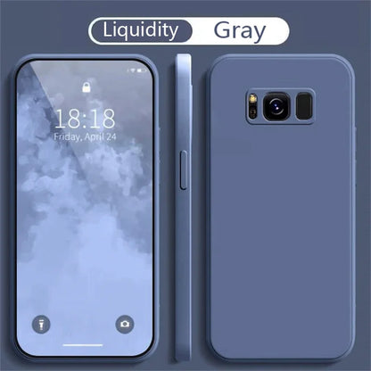 Liquid Silicone Phone Case for Samsung Galaxy S8 S9 S10 Plus Soft Camera Protective Shockproof Back Cover Samsung 8Plus
