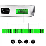 10g-50kg Portable Scale Digital LCD Display Electronic Luggage Hanging Suitcase Travel Weighs Baggage Bag Weight Balance Tools