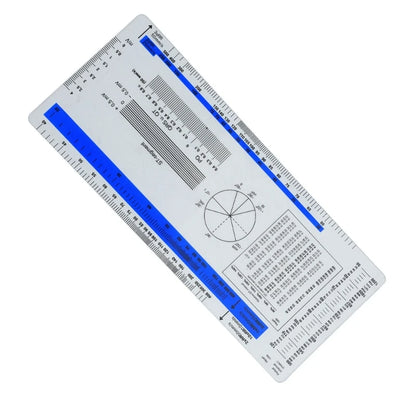 Regla de ECG Regla de plástico Herramienta de medición Divisor de dibujo de electrocardiograma Regla de electrocardiograma