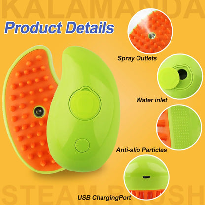 3-in-1 Steamy Brush for Pet Cat Dog Grooming Accessories Electric Brushes for Hair Cleaning Massage Comb Cat Dog Stuff Supplies