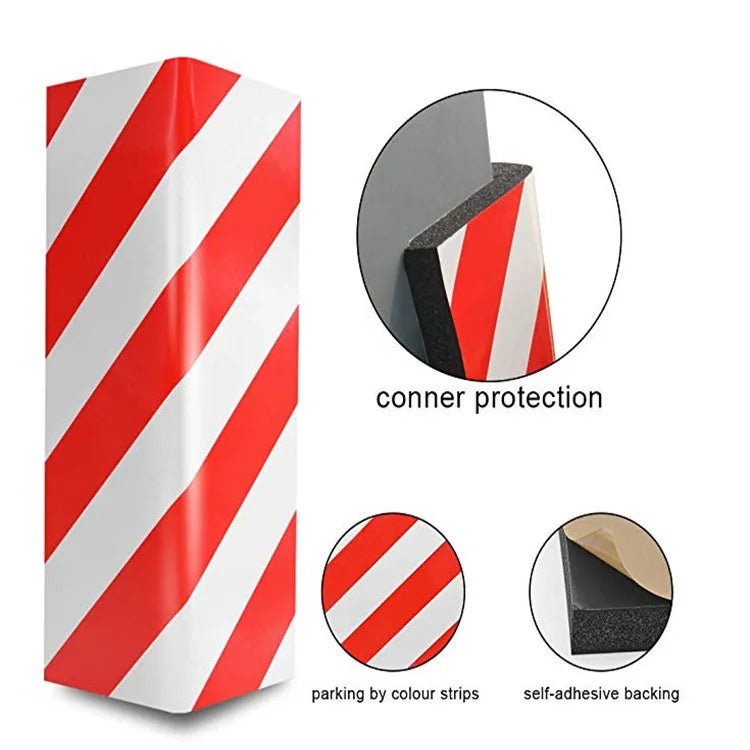 4PCS Garage Wall Protector Foam Edge Corner Bumper Wall Corner Guard Cars Anti-collision Sticker Garage Columns Anti Scratch