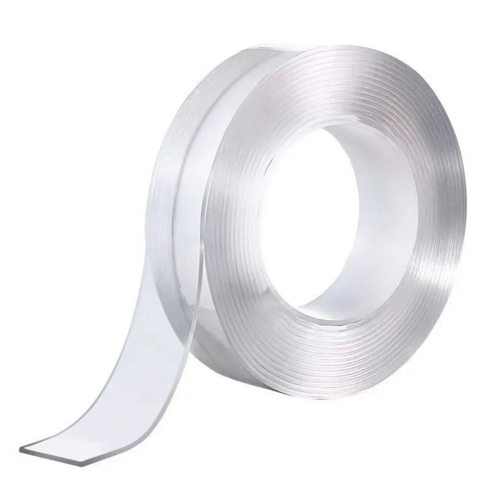1M/3M Nano Double Sided Tape Heavy Duty Transparent Adhesive Strips Strong Sticky Multipurpose Reusable Waterproof Mounting Tape