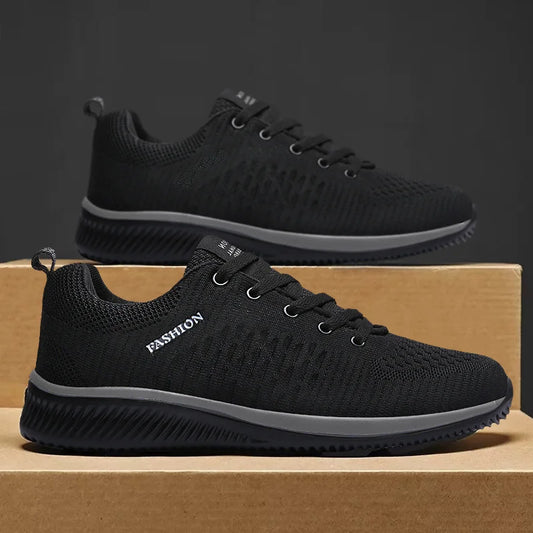 Zapatillas de deporte para hombre, informales, transpirables, ligeras y de punto, para correr y caminar