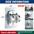 Shower Head Support Mural Douche Suction Cup Holder 360° Adjustable Plating Shower Rail Head Holder Bathroom Wall Mount Bracket