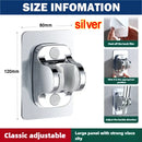 Shower Head Support Mural Douche Suction Cup Holder 360° Adjustable Plating Shower Rail Head Holder Bathroom Wall Mount Bracket