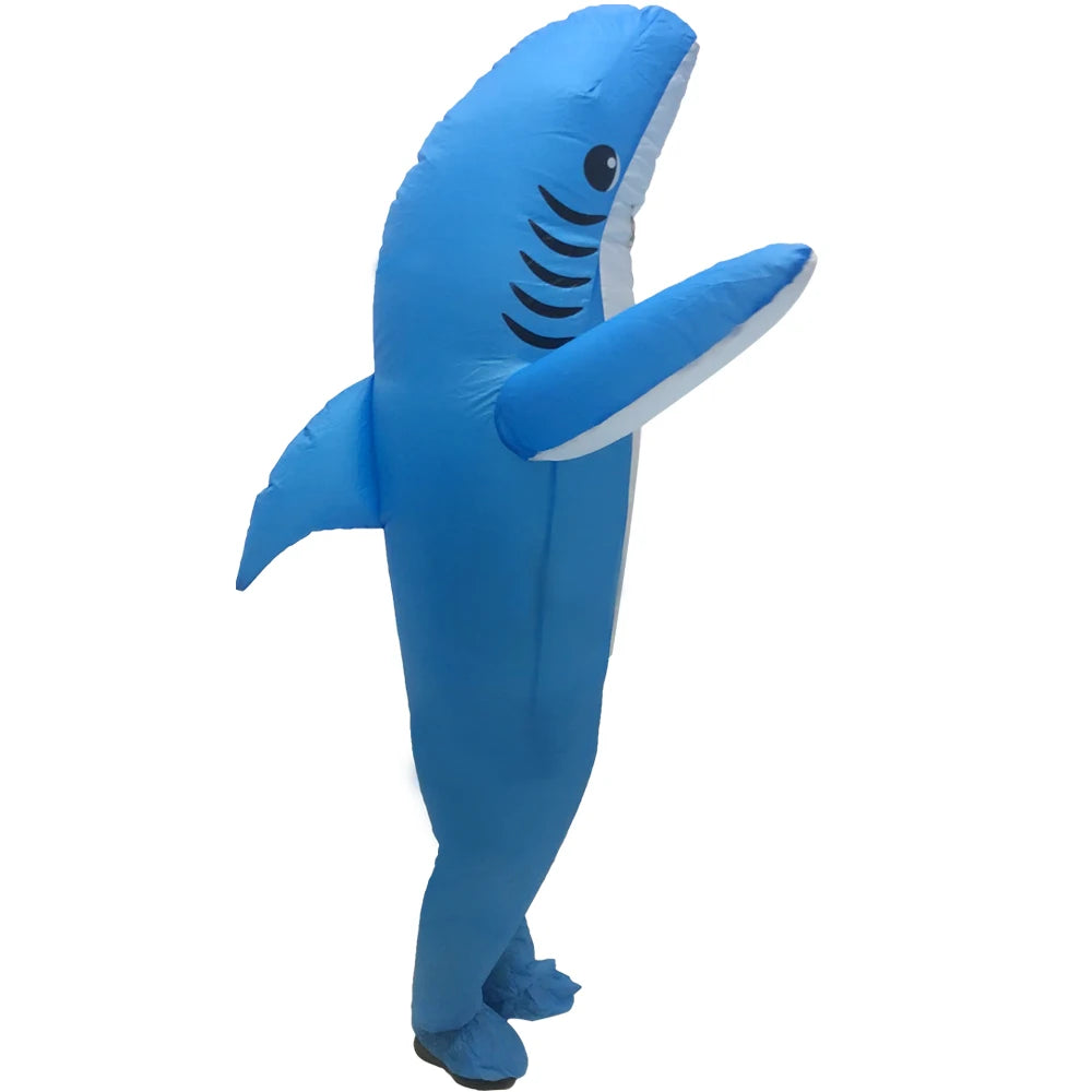 Adult Cute Animals Inflatable Costume Bunny Zebra Shark Bee Koala Cosplay Funny Suits For Halloween Purim Fancy Mascot Costumes