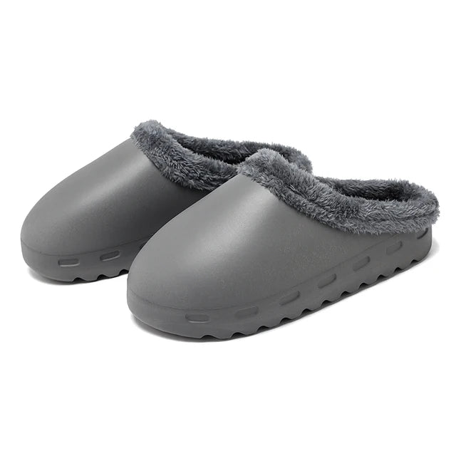Pantuflas de felpa para hombre, suaves, cálidas y cómodas, de algodón para interiores y el hogar, a la moda para invierno. 