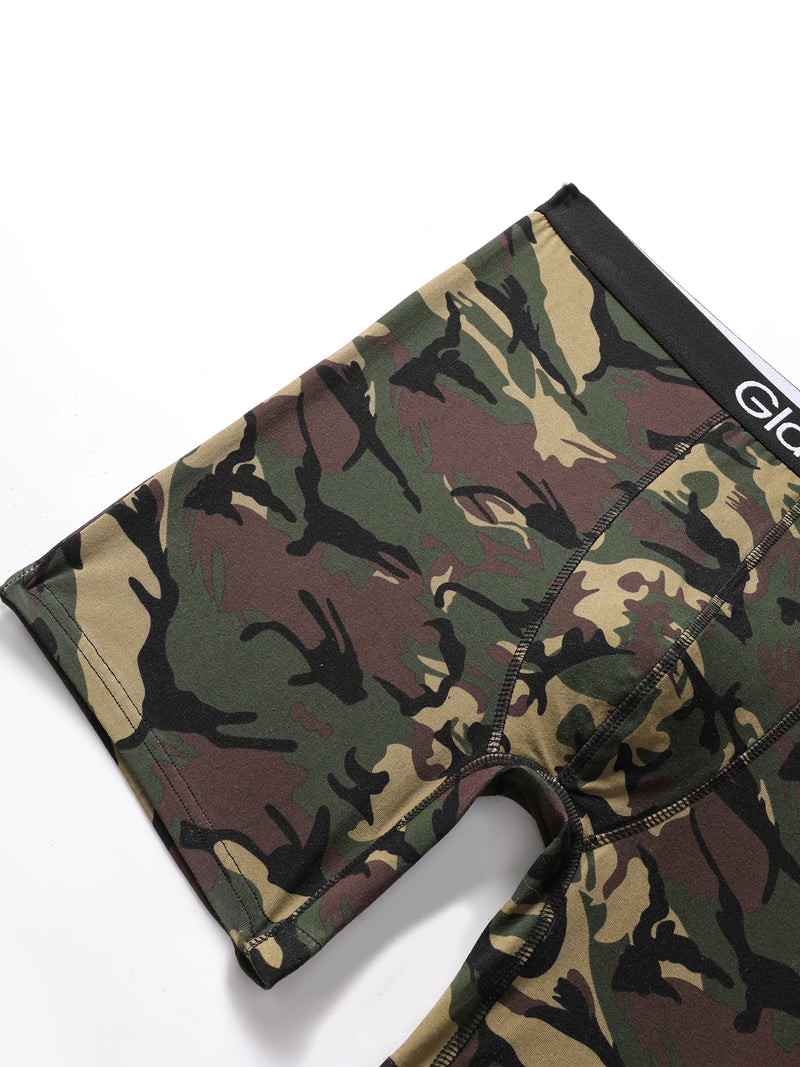 5pcs Set Mid-Long Cotton Boxer Shorts Men Underwear Male Underpants for Men Homme Boxershorts Slips Soft Panties Brand Briefs