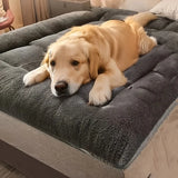 Oversized Plush Dog Cat Bed Sofa Crate Pad Ultra Soft Polyester Pet Mat for All Size Cats Dogs Adorable Rectangle Couch